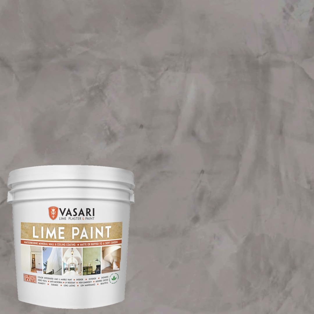 VASARI Lime Plaster & Paint - Natural Lime Paint in Granite #25
