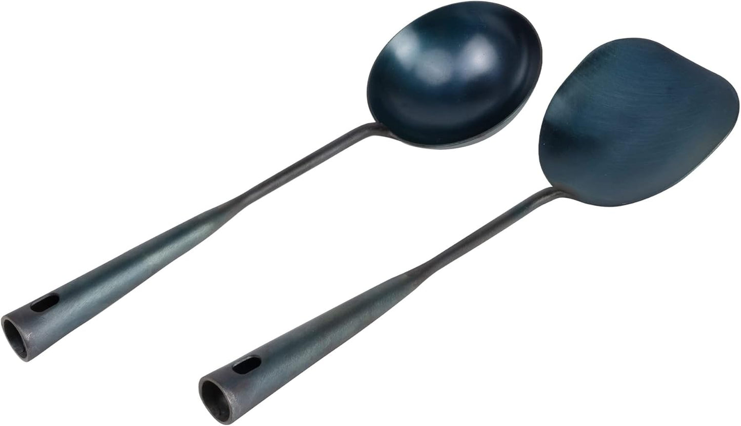 ZhenSanHuan Chinese Traditional HandMade Iron Spatula Set