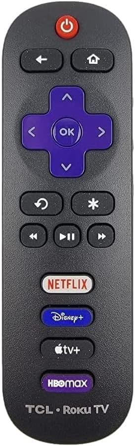 2023 OEM TCL Roku Remote - Netflix, Disney+, Apple TV+ Compatible