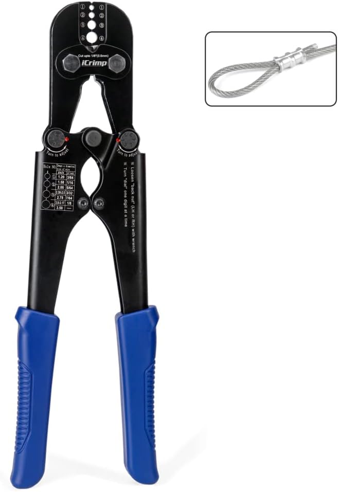 iCrimp Swaging Tool by IWISS: Durable Wire Rope Crimper