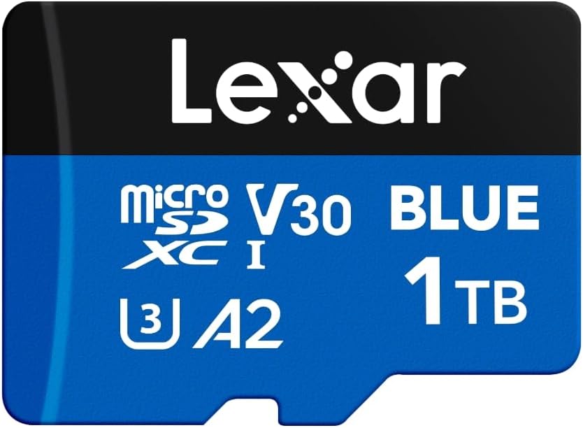 Lexar 1TB Blue Micro SD Card - High-Speed 4K UHD
