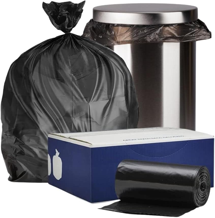 Plasticplace 12-16 Gallon Trash Liners - Durable 0.8 Mil Bags