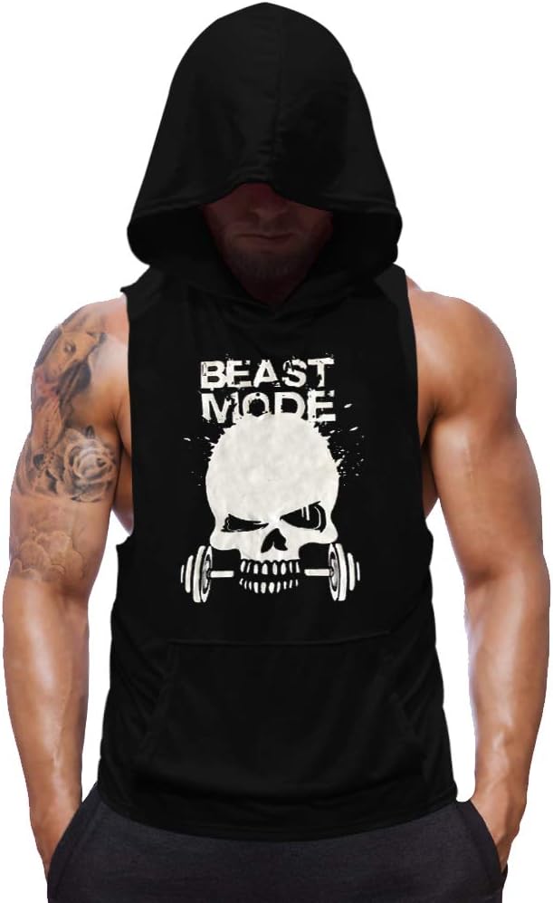 SZKANI Skull Print Fitness Tank - Bodybuilding Essential