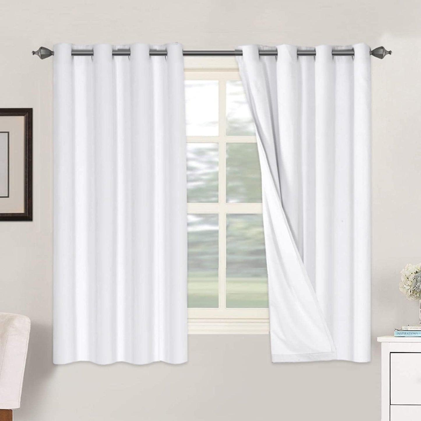 H.VERSAILTEX 100% Blackout Curtains for Bedroom and Living Room