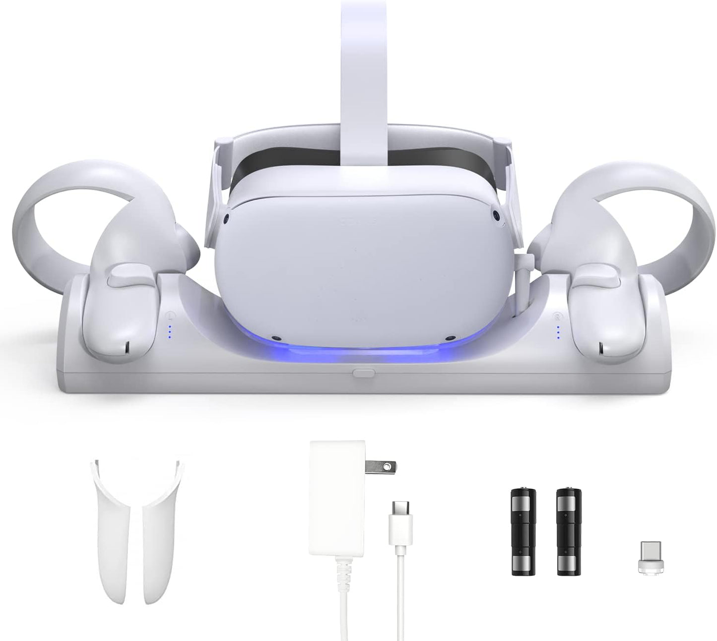 VR Charging Station for Oculus Quest 2 with LED Indicator Dock