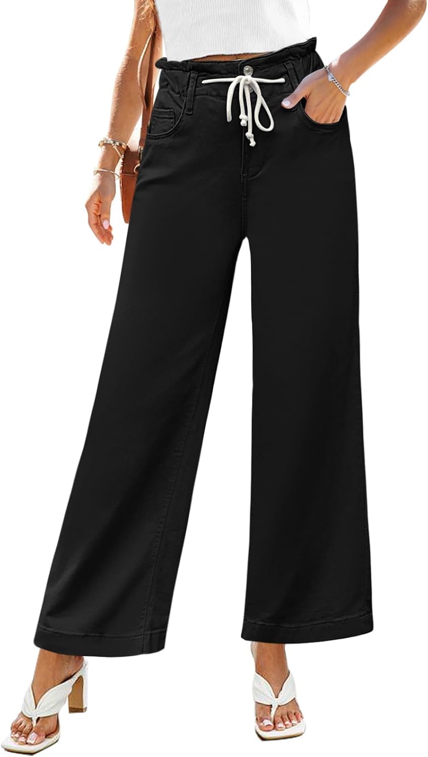 GRAPENT Wide Leg Jeans for Women - High Waisted Baggy Style