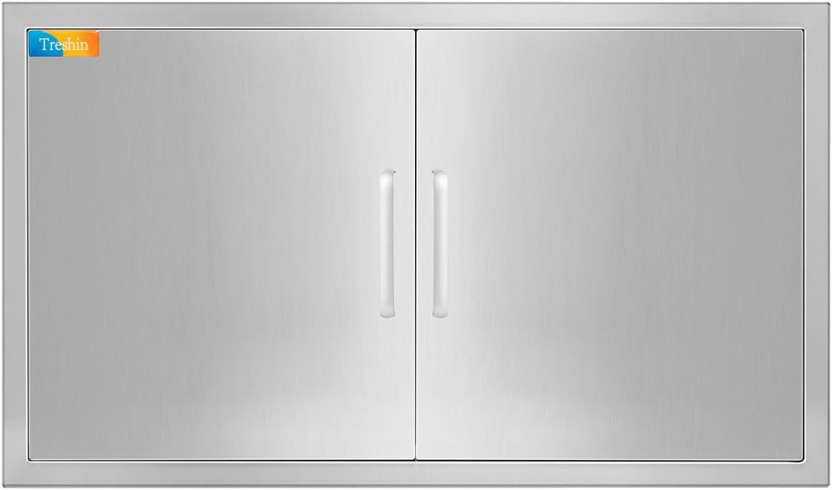 Stainless Steel Double BBQ Access Door for Outdoor Kitchens