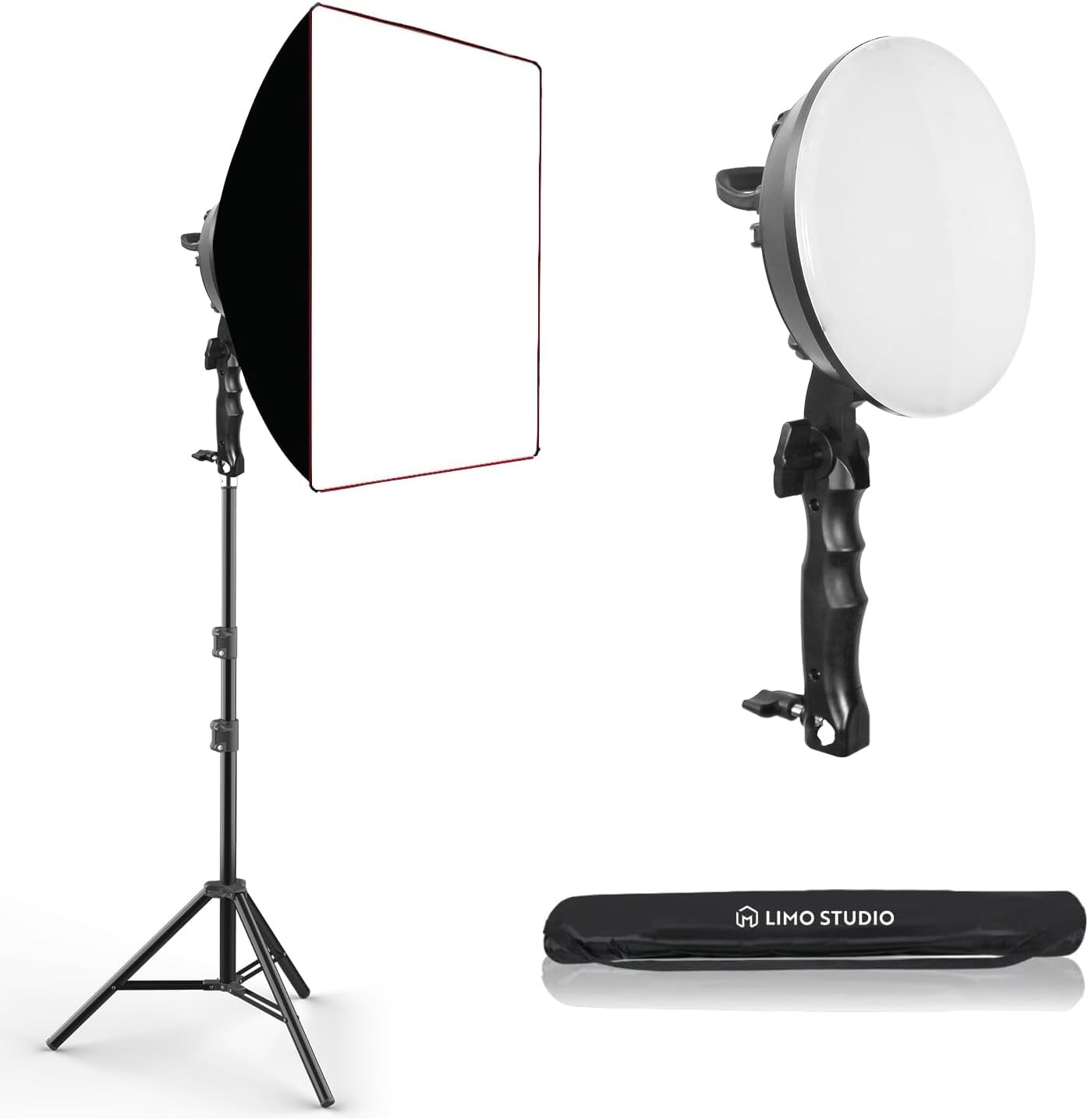 LimoStudio Super Bright Softbox with 50W Bulbs and Stand