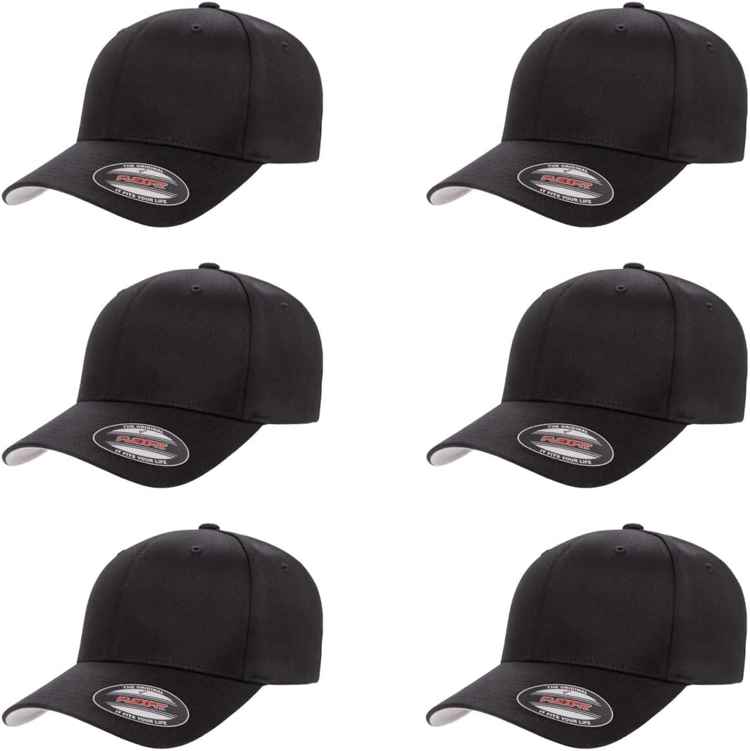 Flexfit Wooly Combed Premium 6-Panel Baseball Cap for Comfort