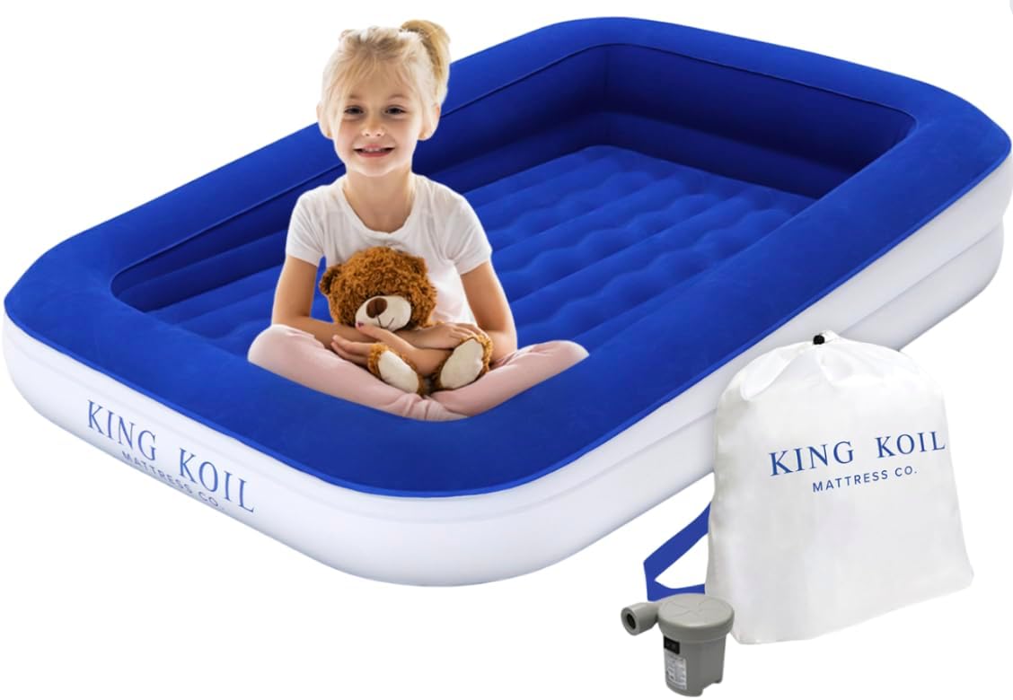 King Koil Luxury Toddler Inflatable Airbed for Kids Travel