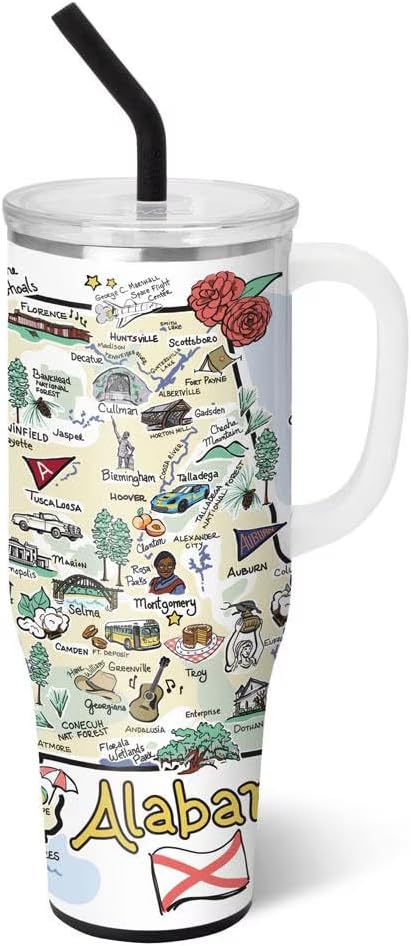 Swig Life 40oz Mega Mug: Insulated Tumbler with Handle & Straw