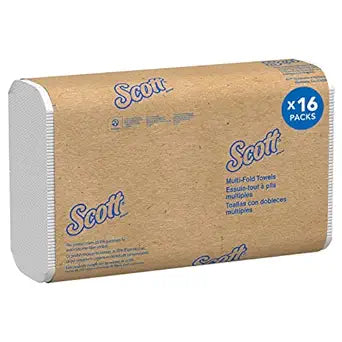 Scott Multifold Paper Towels with Absorbency Pockets for Cleanliness