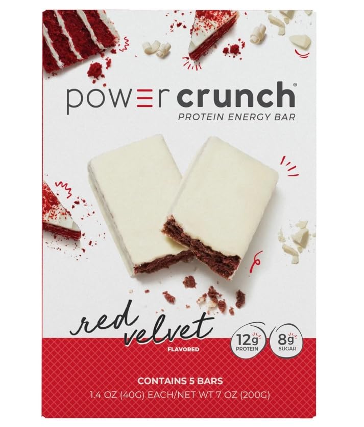 Energy Boost with Powar Crunch Red Velvet Bar