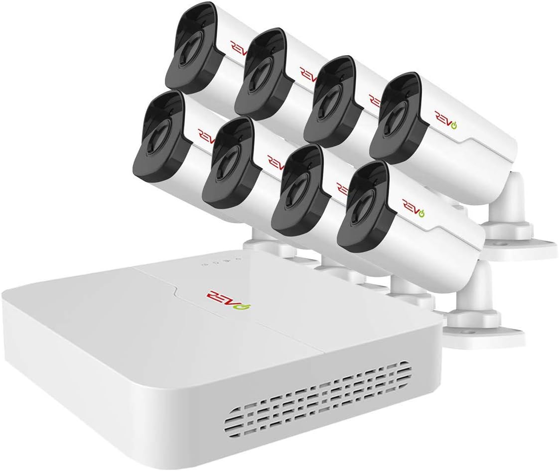 REVO America Ultra HD 8 Channel NVR Video Surveillance System