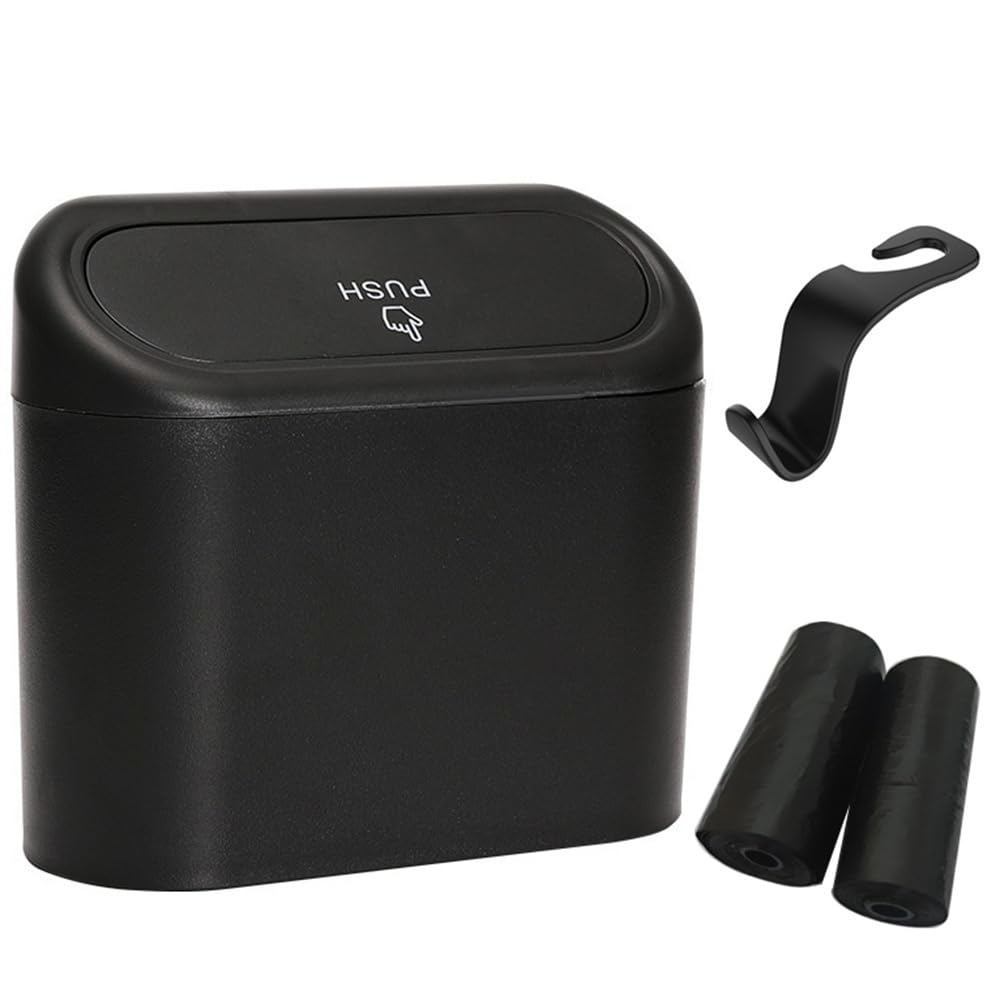 Leakproof Mini Car Trash Can Set - 30 Bags Included!