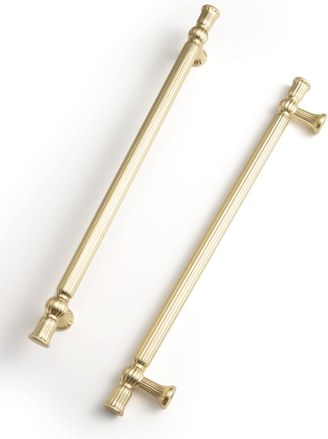 Brushed Gold Cabinet Pulls - Vintage Drawer Handles for Home