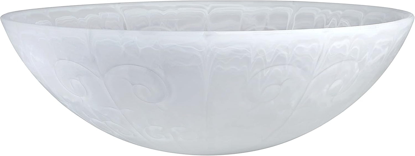 Frosted Shade for Medium Base Socket Torchiere and Pendant