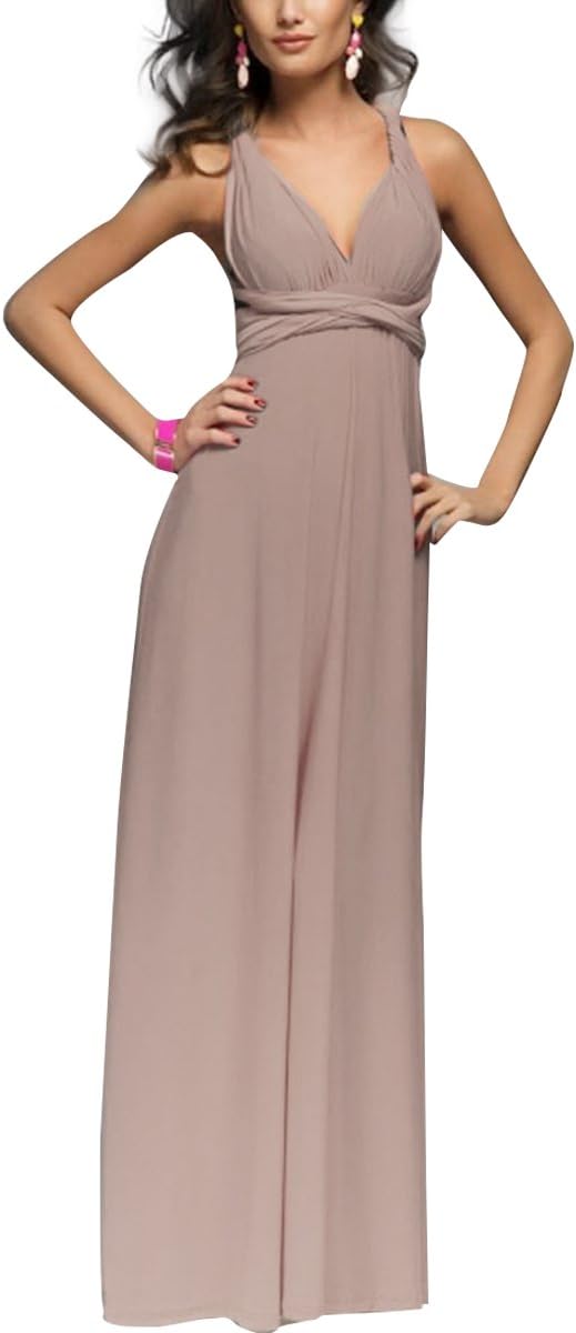 Women Transformer Evening Long Prom Dress Multi-Way Wrap Gown