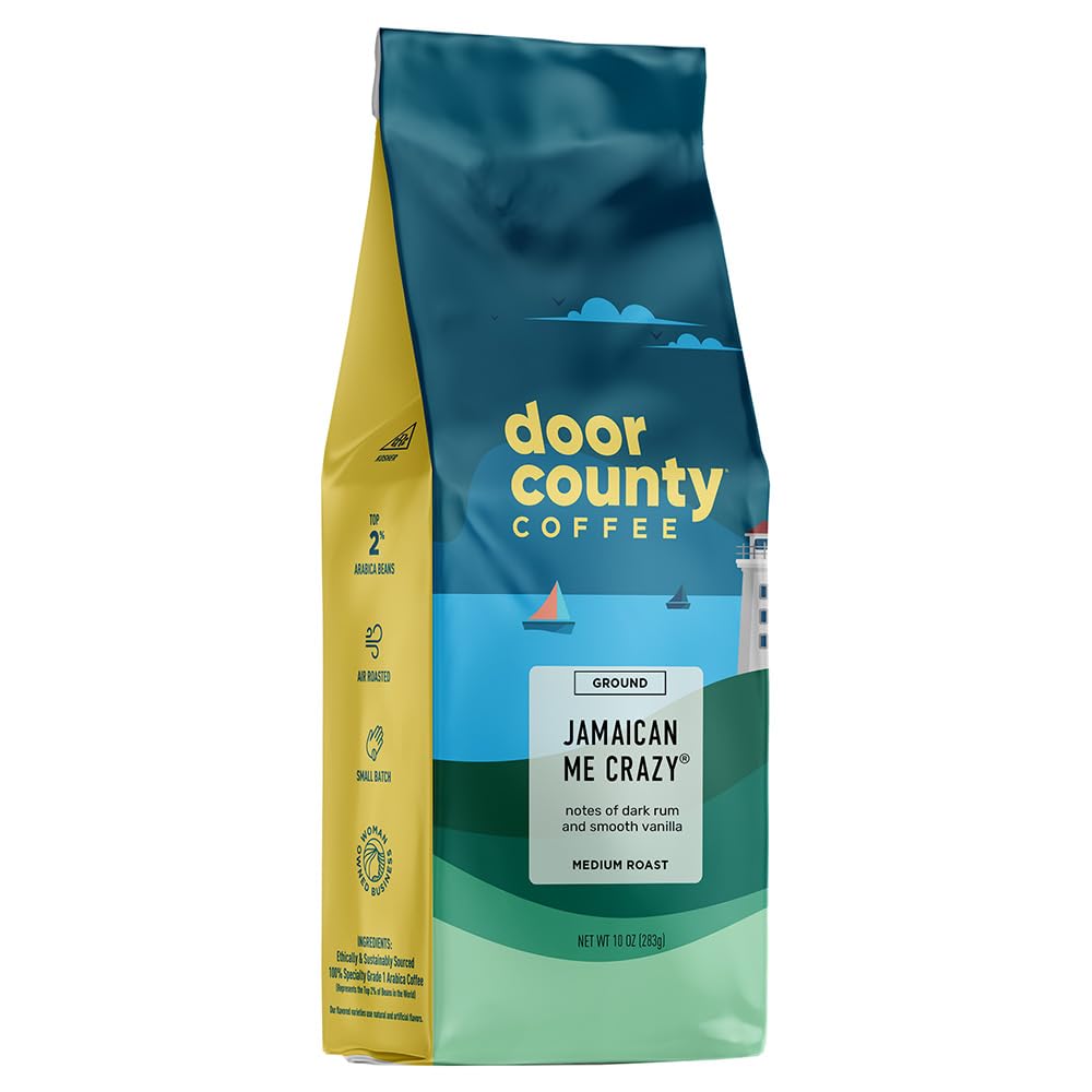 Delightful Door County Jamaican Me Crazy Coffee | Medium Roast | 100% Arabica | 10oz