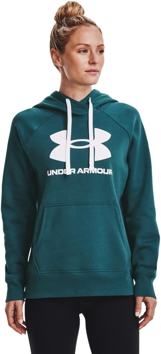 Under Armour Women's Rival Fleece Logo Hoodie for Comfort