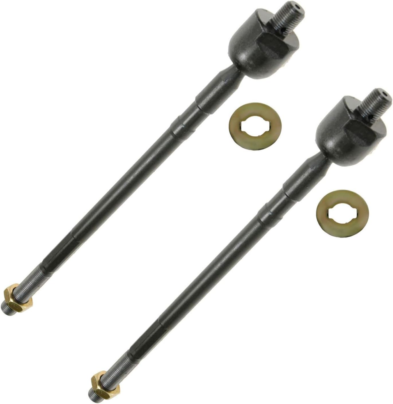 TRQ Front Inner Tie Rod Set for 2003-2006 Mitsubishi Outlander