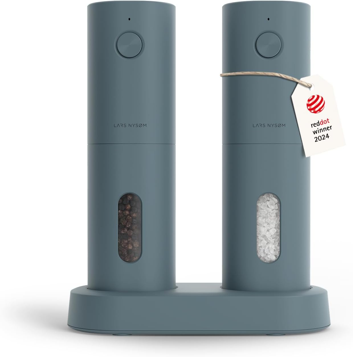LARS NYSM Electric Salt and Pepper Grinder Set for Spices