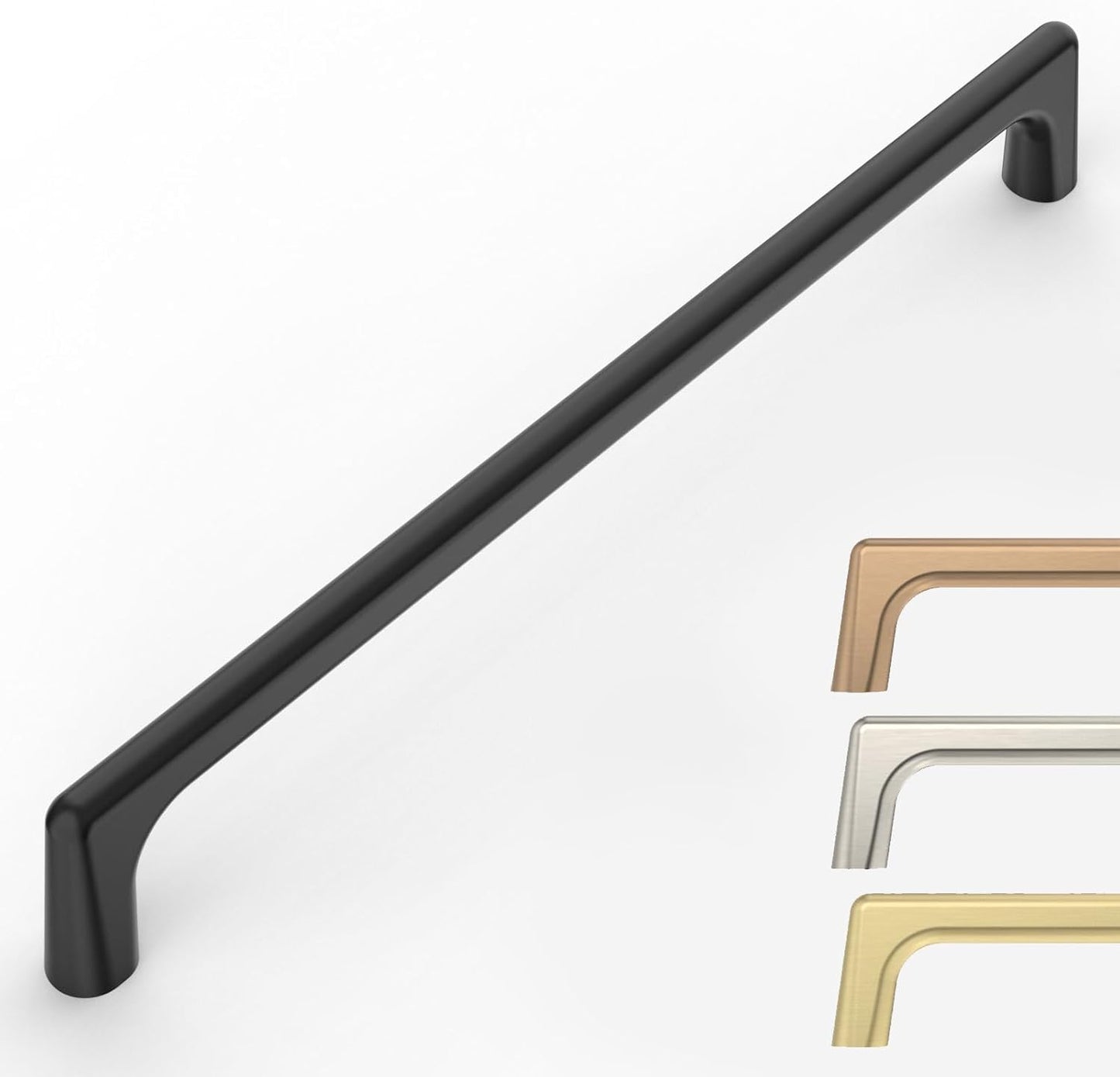 10 Pack Matte Black Cabinet Pulls for Kitchen and Home Use