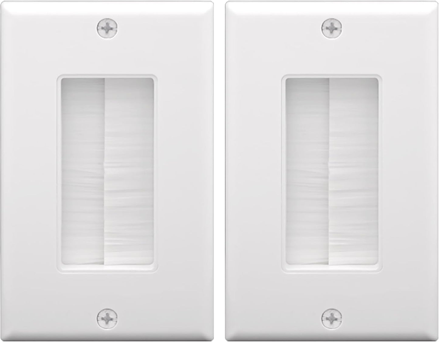 Effortless Cable Management for Wall-Mounted TV: VCE Brush Wall Plate (2-Pack)