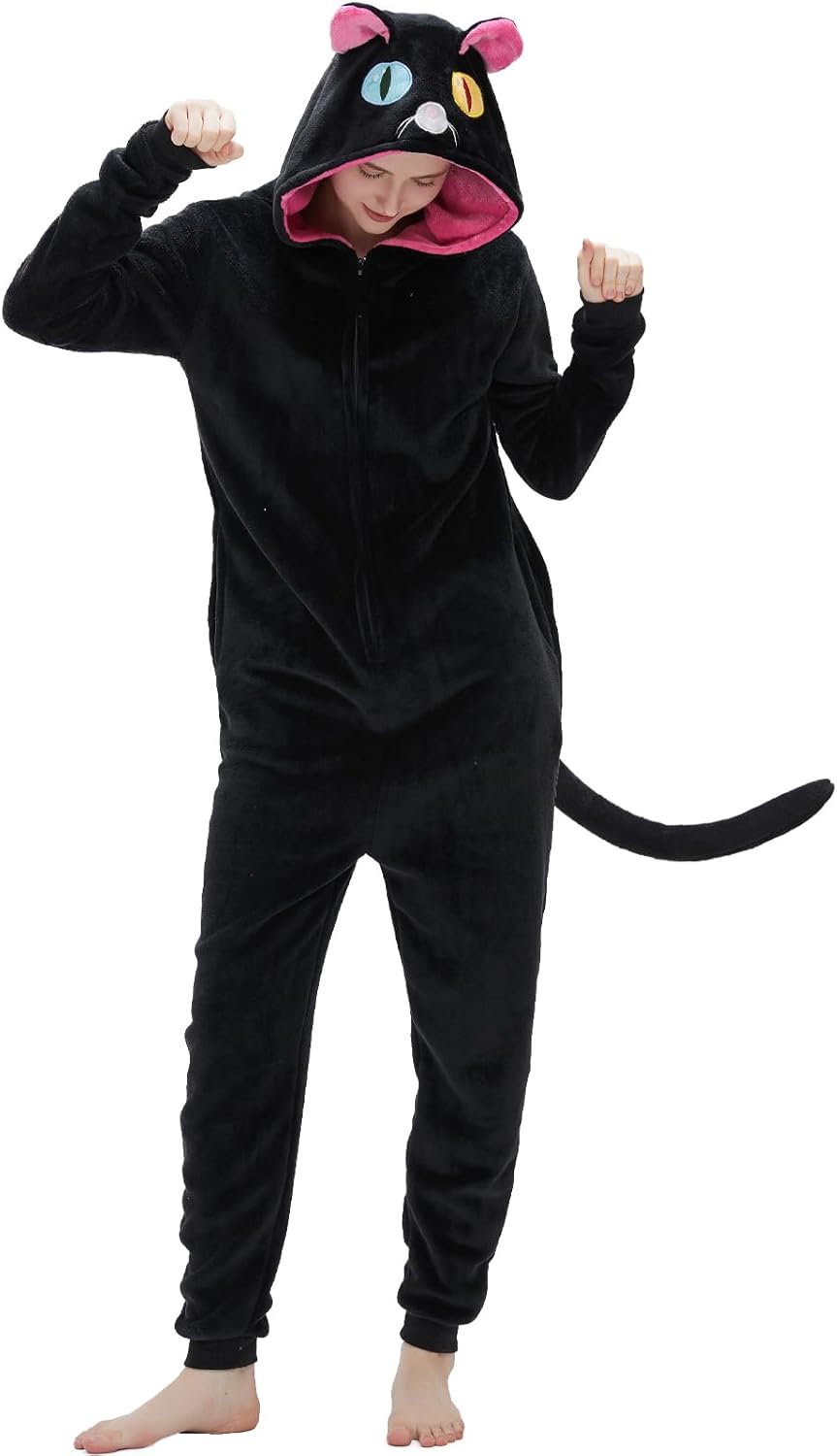 SWEETXIN Adult Unisex Onesie Pajamas for Halloween and Christmas