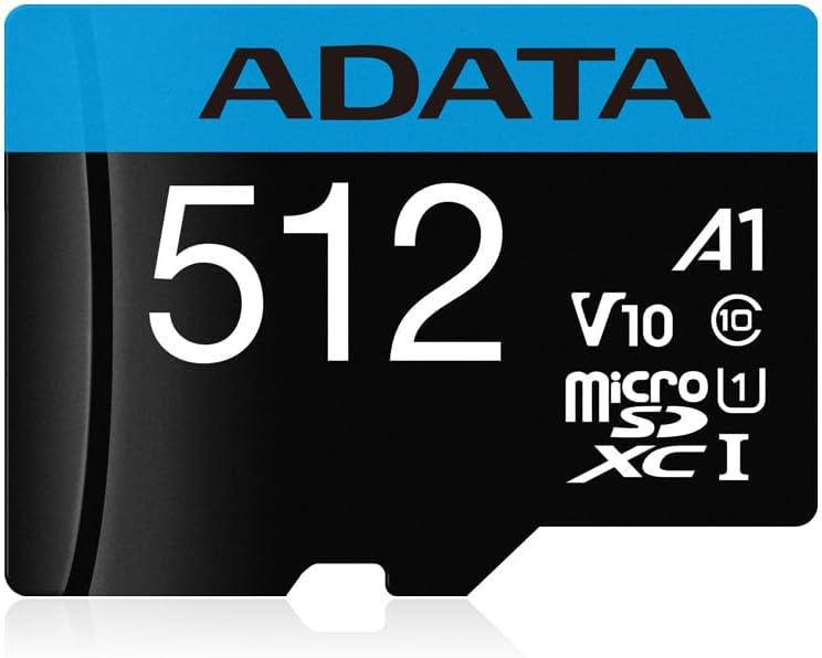 Fast 512GB ADATA Premier MicroSDXC - 85MB/sec Speed
