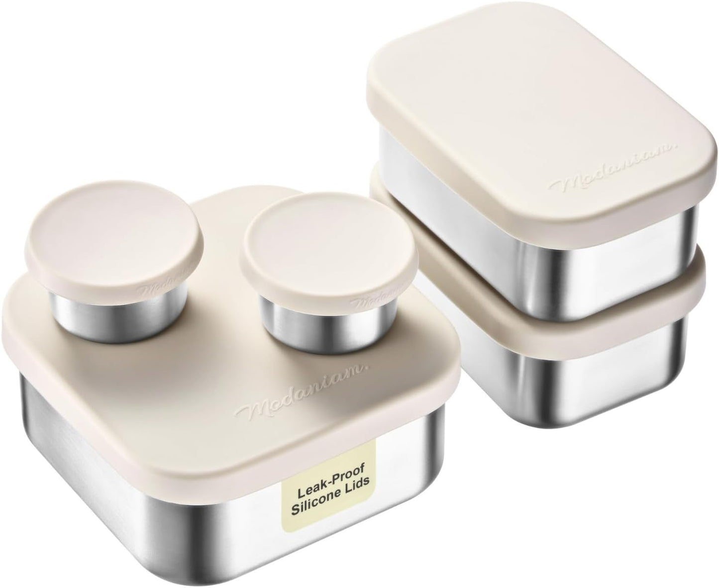 Flexibento Leak Proof Stainless Steel Lunch Box Set of 5