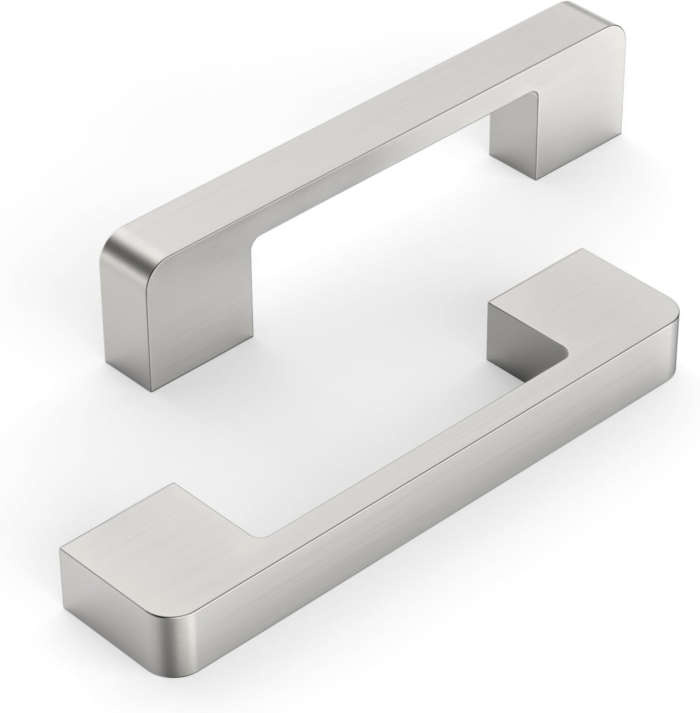 10 Pack 3.75 Inch Kitchen Cabinet Handles in Brushed Satin Nickel