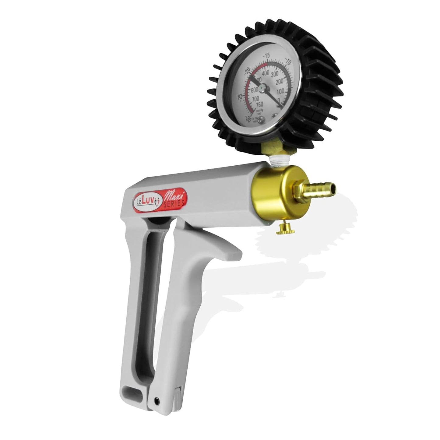LeLuv Maxi Vacuum Pump with Gauge - Ergonomic Manual Pump