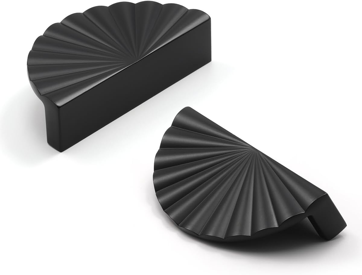 10 Pack Black Cabinet Pulls for Kitchen and Bathroom Decor