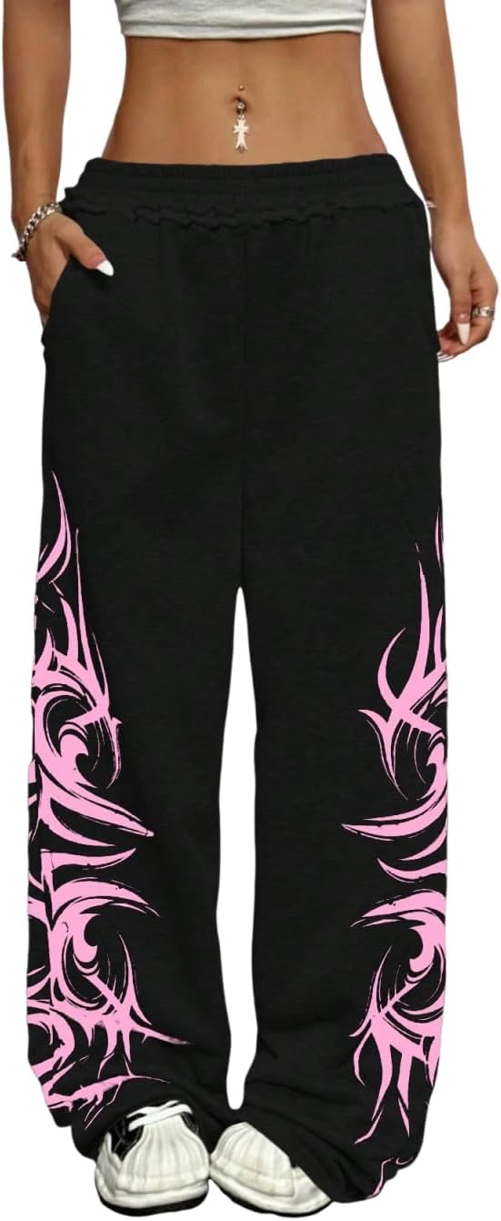 ZAFUL Womens Wide Leg Sweatpants for Trendy Y2K Style