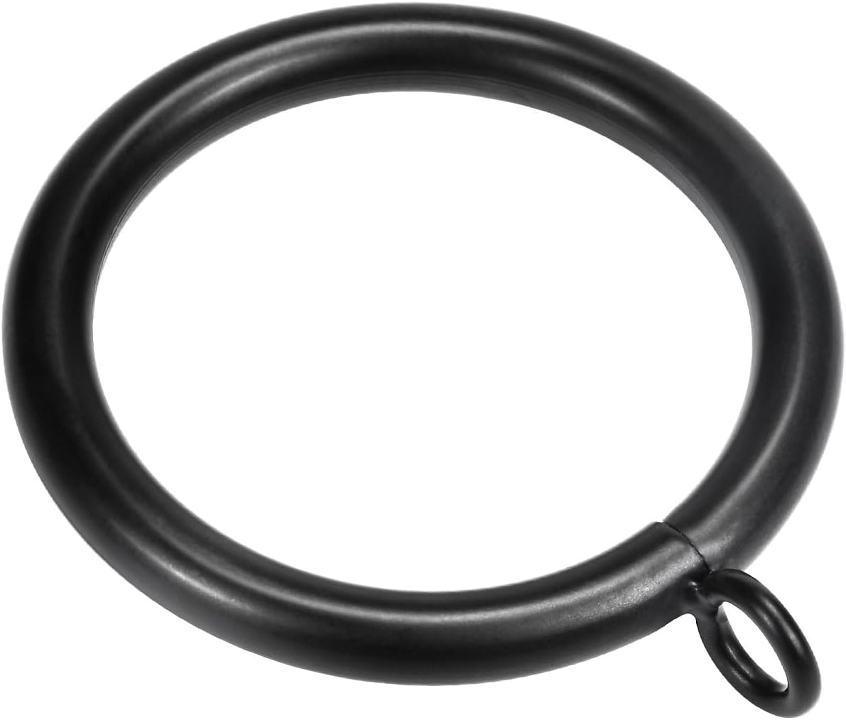 40 Black Metal Curtain Rings - Fits 1.5 Rod