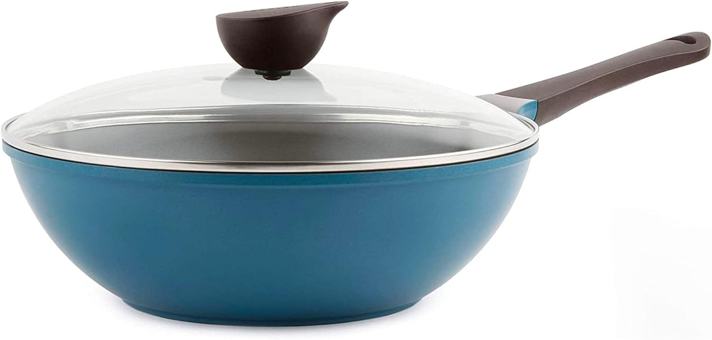 Neoflam Eela 12 Inch Non Stick Chef's Wok for Healthy Cooking
