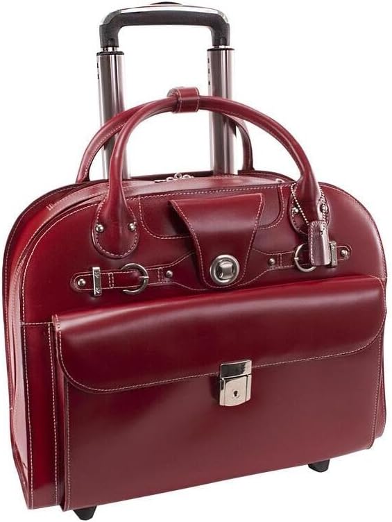 Rococo Romance Wheeled Ladies Laptop Case for Stylish Professionals