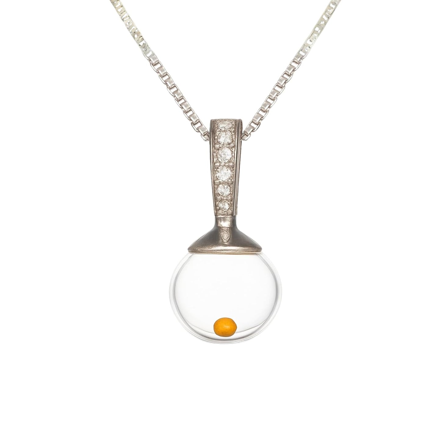 Mustard Seed Necklace for Women - 925 Sterling Silver Jewelry