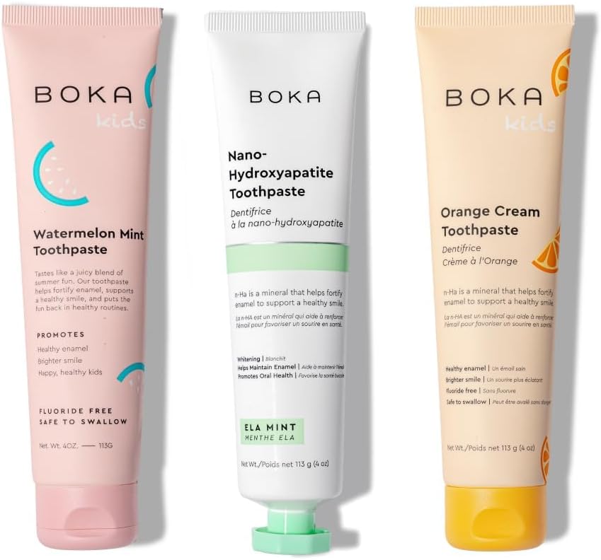 Boka Fluoride Free Toothpaste with Nano Hydroxyapatite for Kids