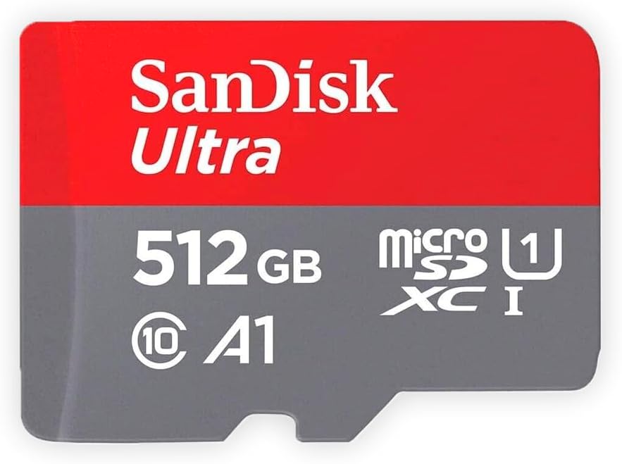 SanDisk Ultra 512GB microSD - Fast 120MB/s Read Speed