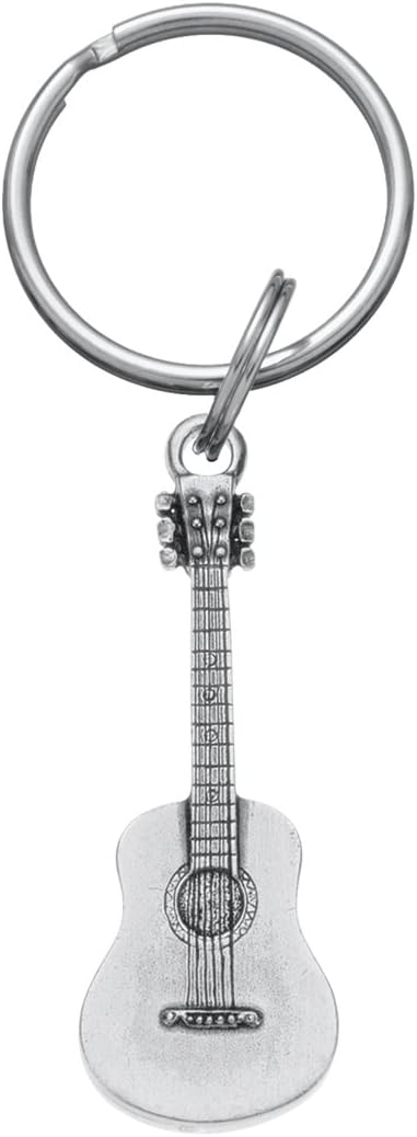 DANFORTH Handcrafted Pewter Guitar Keychain | Made In USA