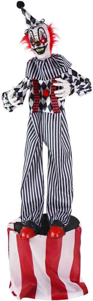 Haunted Hill Farm Talking Clown Animatronic for Halloween Fun
