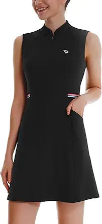 BALEAF Women's Golf Tennis Dress with Built-in Shorts and Pockets