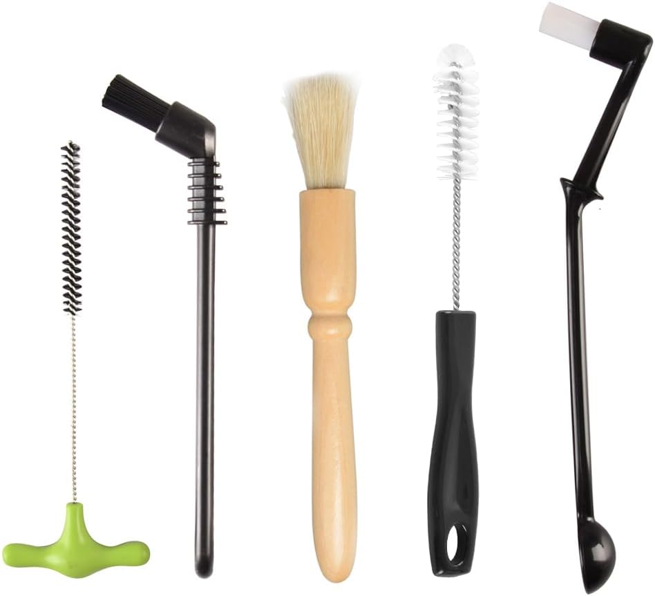 CAFEMASY Espresso Machine Cleaning Brush Set - 5pcs Coffee Care