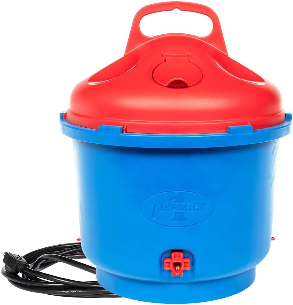 Premier 1 All-Season Heated Poultry Waterer for Chickens and Ducks