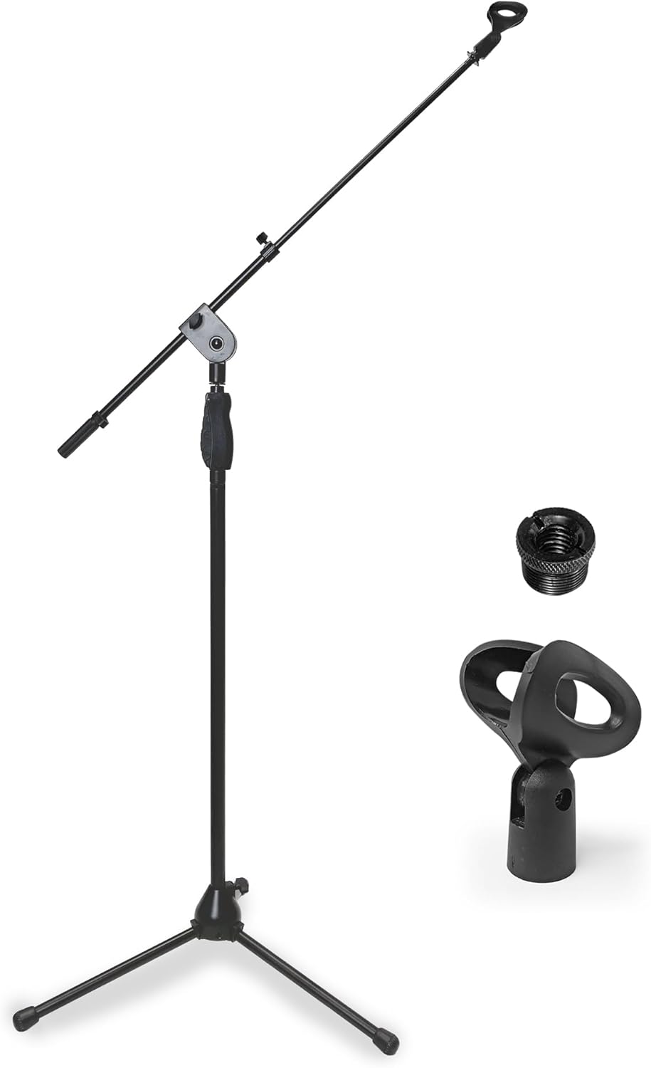 One-Handed Microphone Stand with Clutch for Easy Adjustments