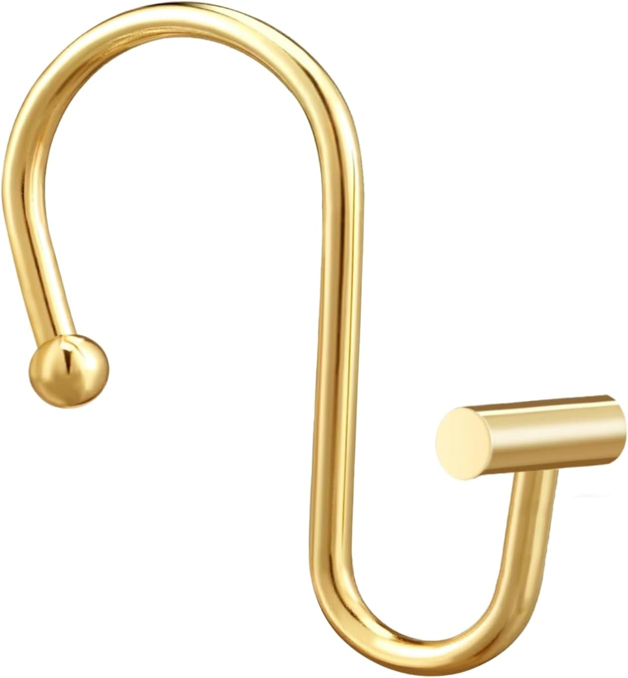 Gracelife Gold Rust Resistant Shower Hooks