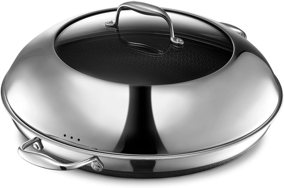 HexClad Hybrid Nonstick 14-Inch Frying Pan with Lid Review