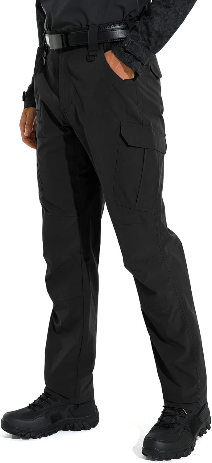 KFUBUO Men's Water-Resistant Tactical Cargo Pants